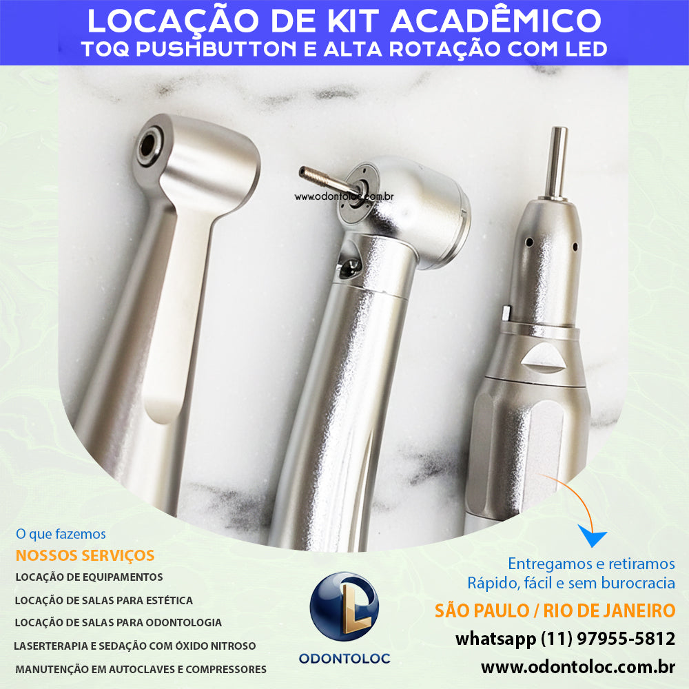 ALUGUE KIT ACADÊMICO LED PUSHBUTTON - Diária R$ 200,00 / Semana R$ 600,00 / Mensal R$ 1.800,00 em até 12x no cartão (3x sem juros)