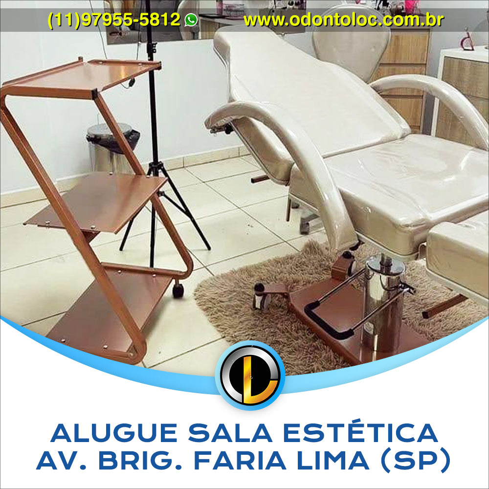 ALUGUE SALA DE ESTÉTICA NA AV. BRIG. FARIA LIMA [SP] - Diária R$ 400,00 / Semana R$ 1.200,00 / Mensal R$ 3.600,00 em até 12x no cartão (3x sem juros)