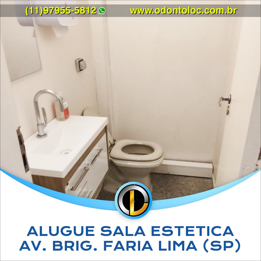 ALUGUE SALA DE ESTÉTICA NA AV. BRIG. FARIA LIMA [SP] - Diária R$ 400,00 / Semana R$ 1.200,00 / Mensal R$ 3.600,00 em até 12x no cartão (3x sem juros)