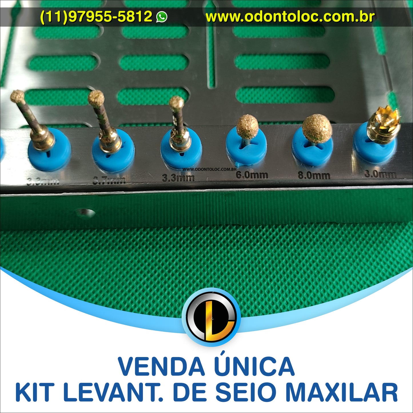 [NOVO] VENDA UNICA - Kit levantamento de seio maxilar - R$ 1.400,00 em até 12x no cartão (3x sem juros)