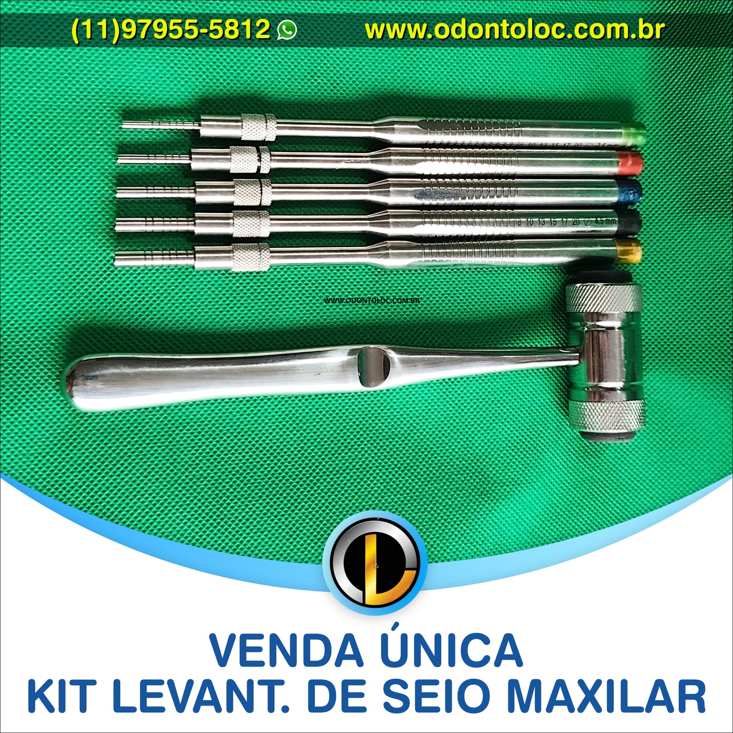 [NOVO] VENDA UNICA - Kit levantamento de seio maxilar - R$ 1.400,00 em até 12x no cartão (3x sem juros)