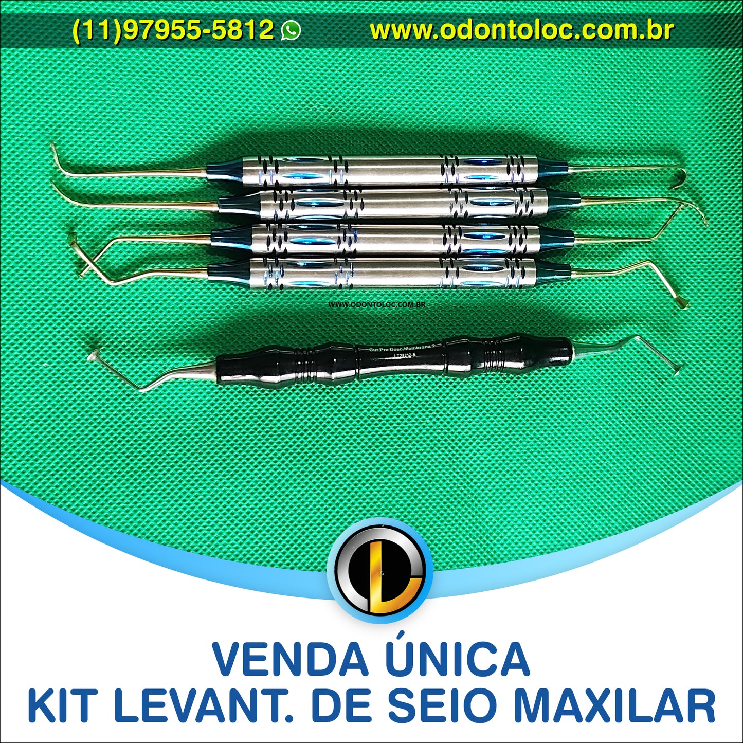 [NOVO] VENDA UNICA - Kit levantamento de seio maxilar - R$ 1.400,00 em até 12x no cartão (3x sem juros)